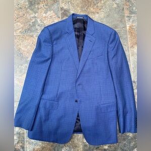 Emporio Armani Suit Vibrant Blue Checkered